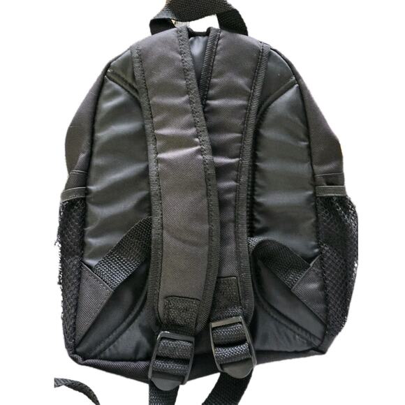 Jeep Mini Backpack In Black/Gray/White W/Logo, 2 Zip Compartments, 2 Mesh Sides - Picture 2 of 11